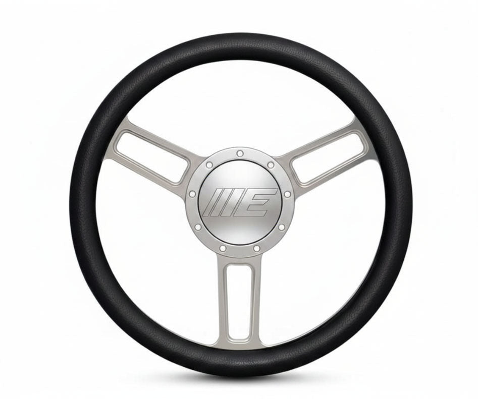 Steering Wheel Launch Symmetrical Billet Aluminum Clear Ano Spokes
