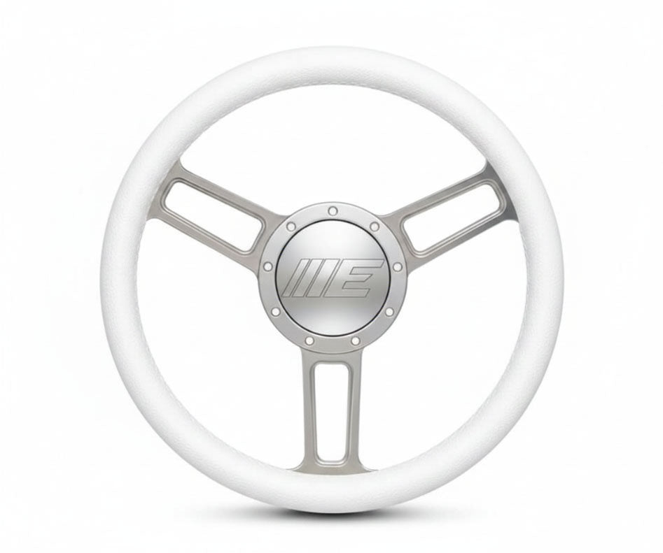 Steering Wheel Launch Symmetrical Billet Aluminum Clear Ano Spokes