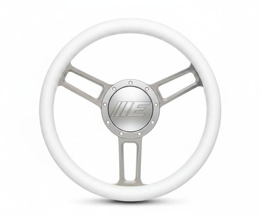 Steering Wheel Launch Symmetrical Billet Aluminum Clear Ano Spokes