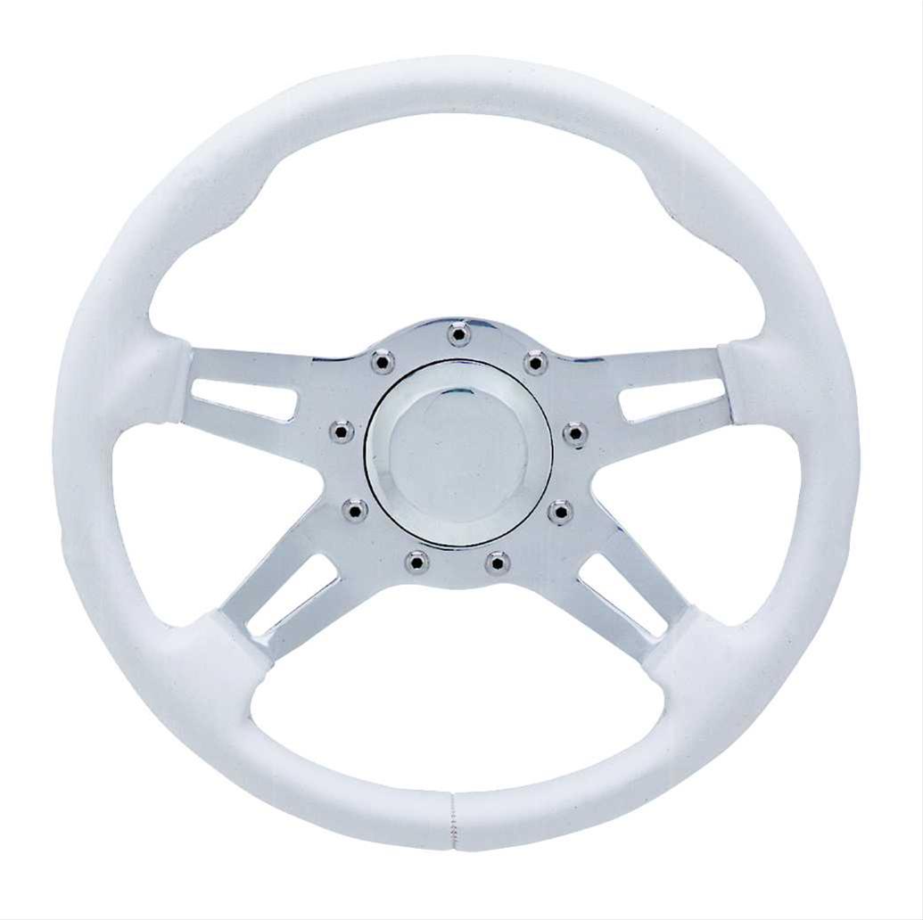 Grant White 9 Bolt Steering Wheel